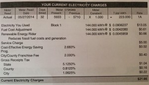 PNM Power bill